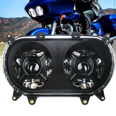 Hot Sell 2015 UP Road Glide Headlights 96W High Power Dual Motorcycle LED Headlight For 2015 UP Harley Davidson