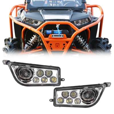 Wholesale 1 Set Turbo for RZR 100 Polaris Square Sealed Beam Headlight Hi/Low Beam Headlights for RZR 900 and RZR 1000